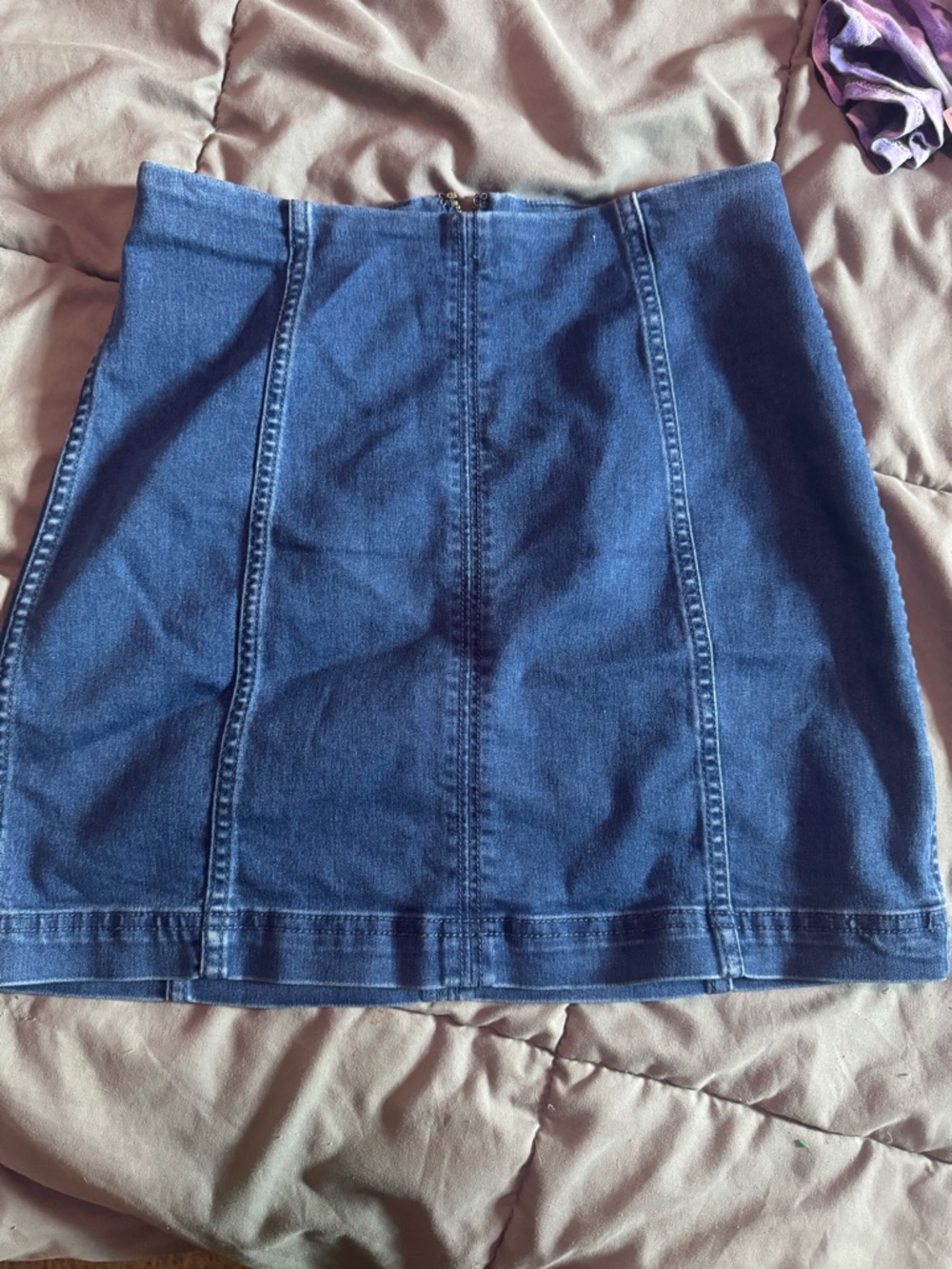 Free People Denim Mini Skirt